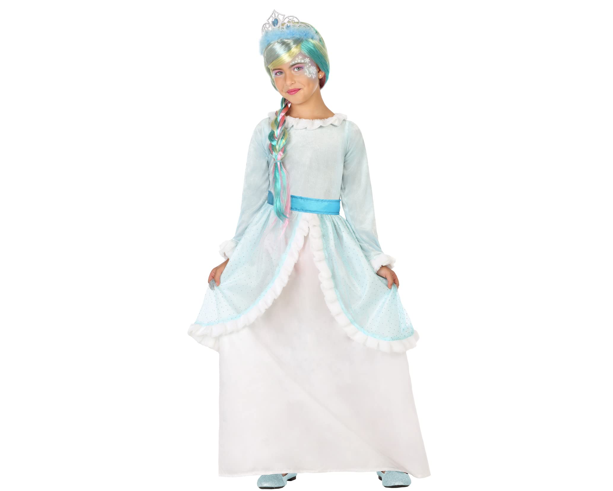 Atosa Costume Princess Blue 7-9 Years