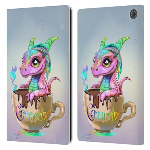 Coque Fire Max 11 étui portefeuille en cuir Ruth Thompson dragon tasse