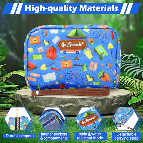 Image of Portable Travel First Aid Kit for Kids and Adults, 143 Pieces All-Purpose Emergency First Aid Kit for Home, Car, Diaper Bag, Survival, Camping, Hiking, and More