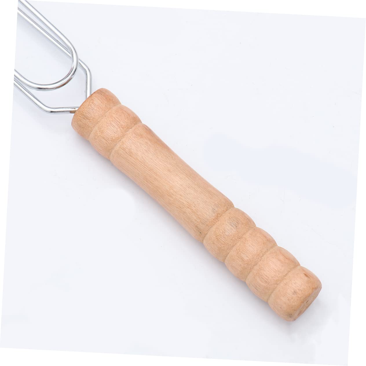 Juego de 4 pinzas antiadherentes para parrilla de hierro con mango de madera, juego de clips para barbacoa de pescado y carne para acampar al aire libre, herramientas perfectas para asar y cocinar