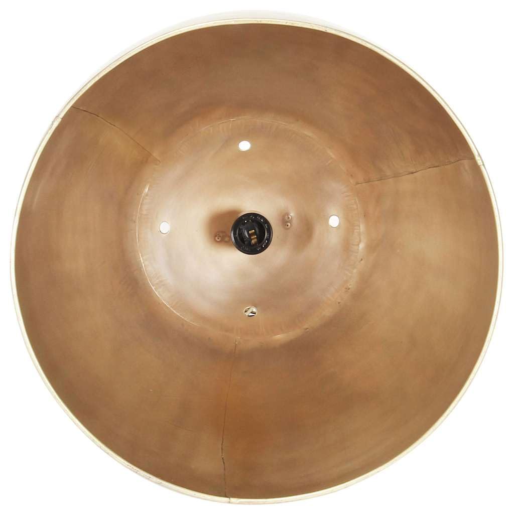 Przemysłowa okrągła lampa wisząca 32 cm mosiądz E27 25 W