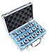 Accusize Industrial Tools - Precision ER32 Collet Set, 18 Pcs, Sizes 3/32'' to 25/32'', High Accuracy, Durable Storage Box, 0223-0880