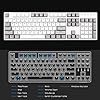 DURGOD Heavy Duty Mechanical Keyboard with Cherry MX Brown Switches N-Key Rollover 104 Keys(PBT Keycaps) Type C Interface for Gamer/Typists/Office/Home (White，ANSI/US) #5
