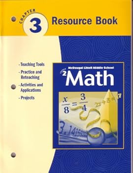 Paperback McDougal Littell Middle School Math, Course 2: Resource Book Chapter 3 Book