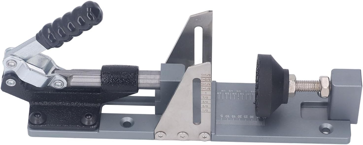 Pilipane Professional Pocket Hole Jig Kit All Metal Aluminum Alloy Pocket Screw Jig Woodworking Hole Drill Guide Tool for Home and Construction Site 26.3x6cm 2095g 40 Accessories