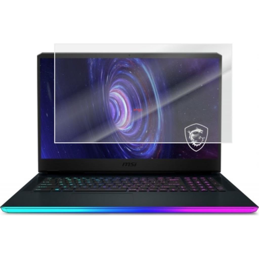 Engo Msi GE76 Raider 10UH 17.3 İnç İle Uyumlu Mat Ekran Koruyucu Notebook, Yansıma Ve Parlama Önleyici Parmak İzi Bırakmayan Laptop Koruma, 9H Temperli Kırılmaz Esnek Nano Cam 16:9