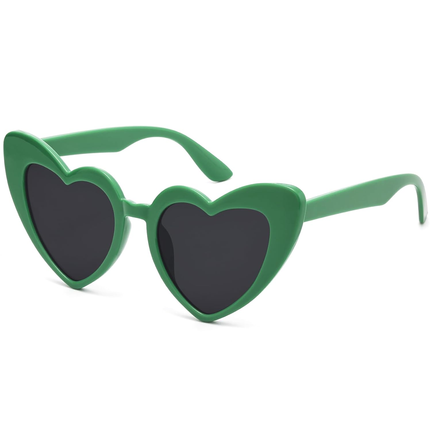 LIKSMU Heart Sunglasses for Women Trendy Cat Eye Love Shaped Sunglasses Vintage Lovely Retro Cute Sun Glasses