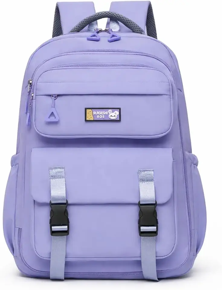 Mochila Escolar Feminina Grande, Resistente, Material Oxford e Poliéster, Compartimentos Múltiplos, Alças Acolchoadas, para Estudantes