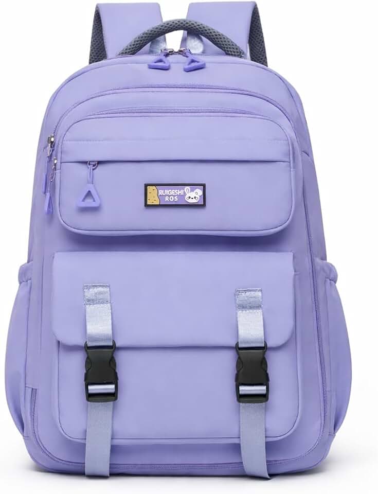 Mochila Escolar Feminina Grande, Resistente, Material Oxford e Poliéster, Compartimentos Múltiplos, Alças Acolchoadas, para Estudantes