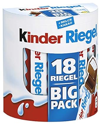 Kinder Riegel 5 Vorratspacks Mit Jeweils 18 Riegeln Einzeln Verpackt Schokoriegel Mit Feinem Milchkern Umhullt Von Zartschmelzender Vollmilchschokolade Amazon De Lebensmittel Getranke