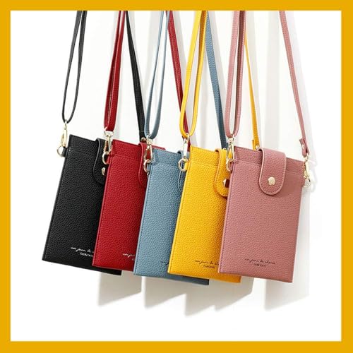 Image of Womens Fashion Small Crossbody Bag Light Leather Cellphone Case Wallet Shoulder Purse Credit Card Holer Handbag Girls Travel Passport Pouch Messenger Satchel for iPhone 11 Pro Max 6 /7 /8 Plus