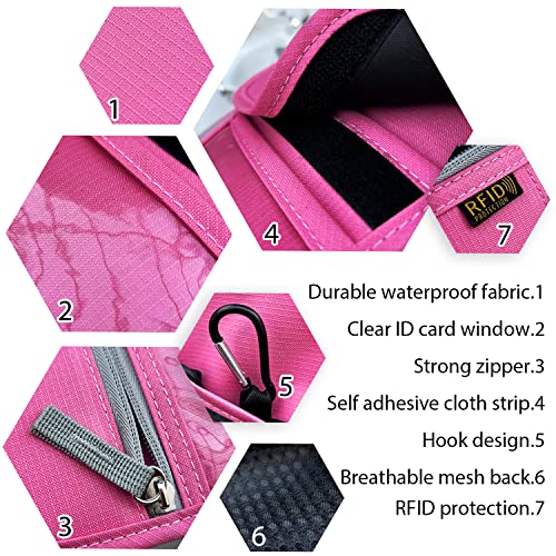 Travel Neck Wallet, Rfid Blocking Passport Holder With Adjustable Neck Strap For Men And Women To Keep Cash, Credit Cards And Travel Documents Safe - Rose #TOP2