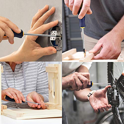 Precision-Magnetic-Screwdriver-Tool-Set-Phillips-Flat-Head Tips Screw Driver Small Flathead Non-Slip For Repair Home Craft Improvement