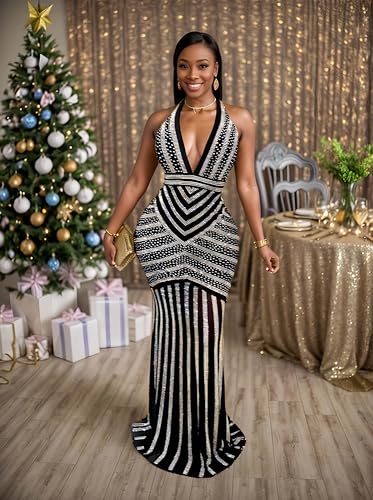 Image of Figdaw Elegant Long Prom Dresses Sexy Evening Gowns for Women Formal Events 2025