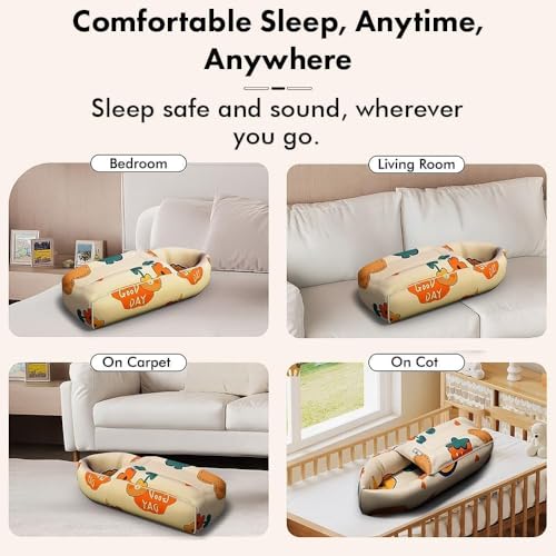 Image of StarAndDaisy Baby Mosquito Net with Mattress and Sleeping Bag, Foldable Mosquito Net Bed with Breathable Mesh, Portable Baby Bedding Set for Newborn