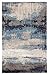 Jaipur Rugs Benna Abstract Area Rug in Gray and Blue (3 ft. L x 2 ft. W)