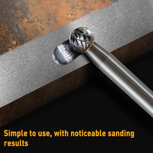 Image of Carbide Burr Set 1 /4 Shank w /Big Beech Holder Die Grinder Bits Drill Bits Grinding Bits for Metal Rotary Tool Attachment Accessories Rasp Weld Wood Stone for Milwaukee Dewalt (FO-0)