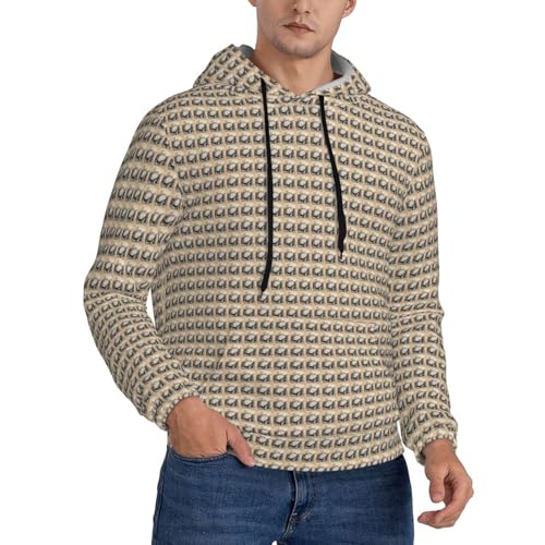 Sweat à capuche tortue homme noir taille L idéal pour un look décontracté multicouche toutes saisons