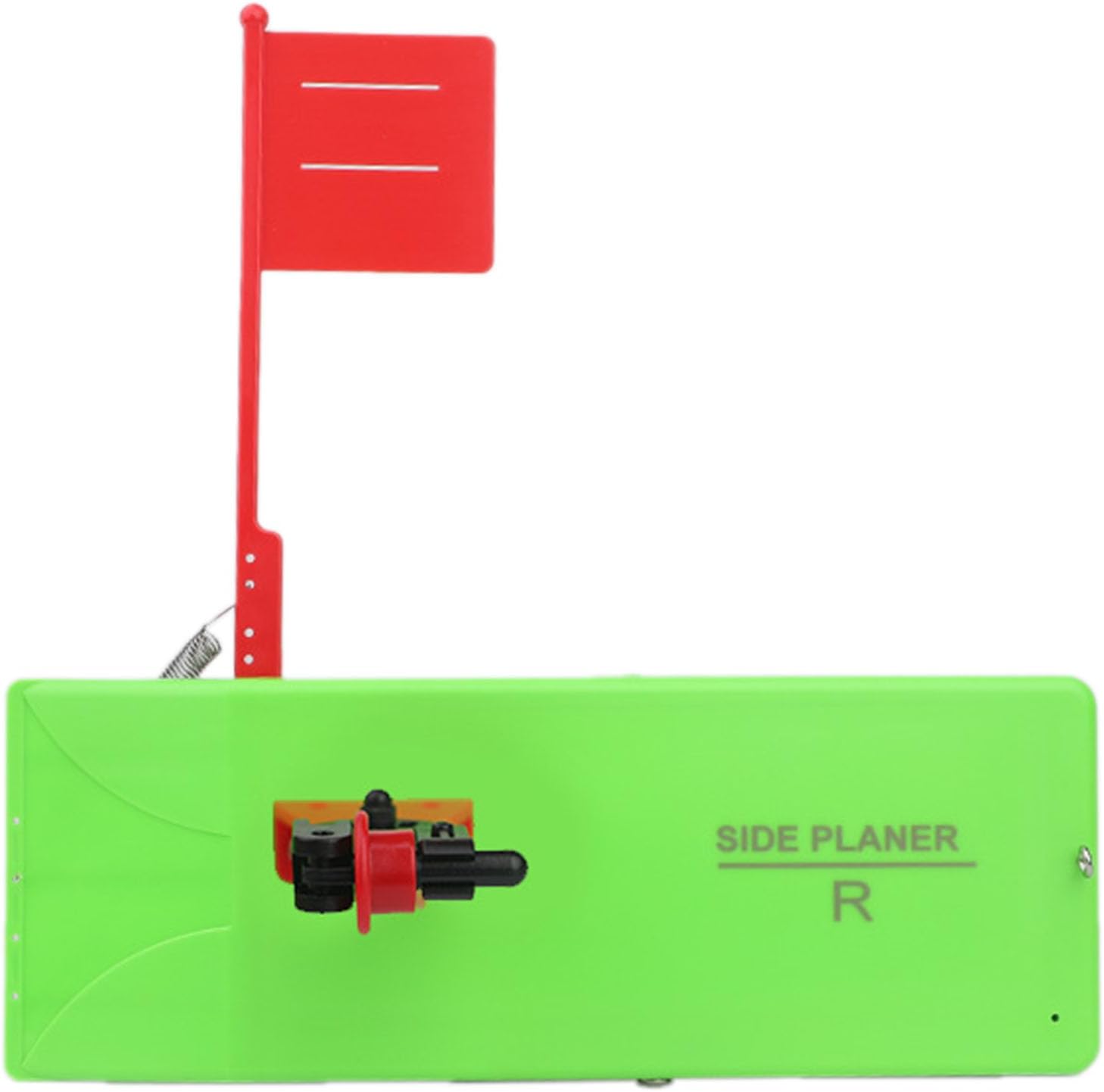 Green Planer Boards for Fishing, Inshore Off Shore Trolling Dragging Crappie Planer Boards Kits with Flag, Quick Grip Snap for Trolling Boat Fishing Towing Tool