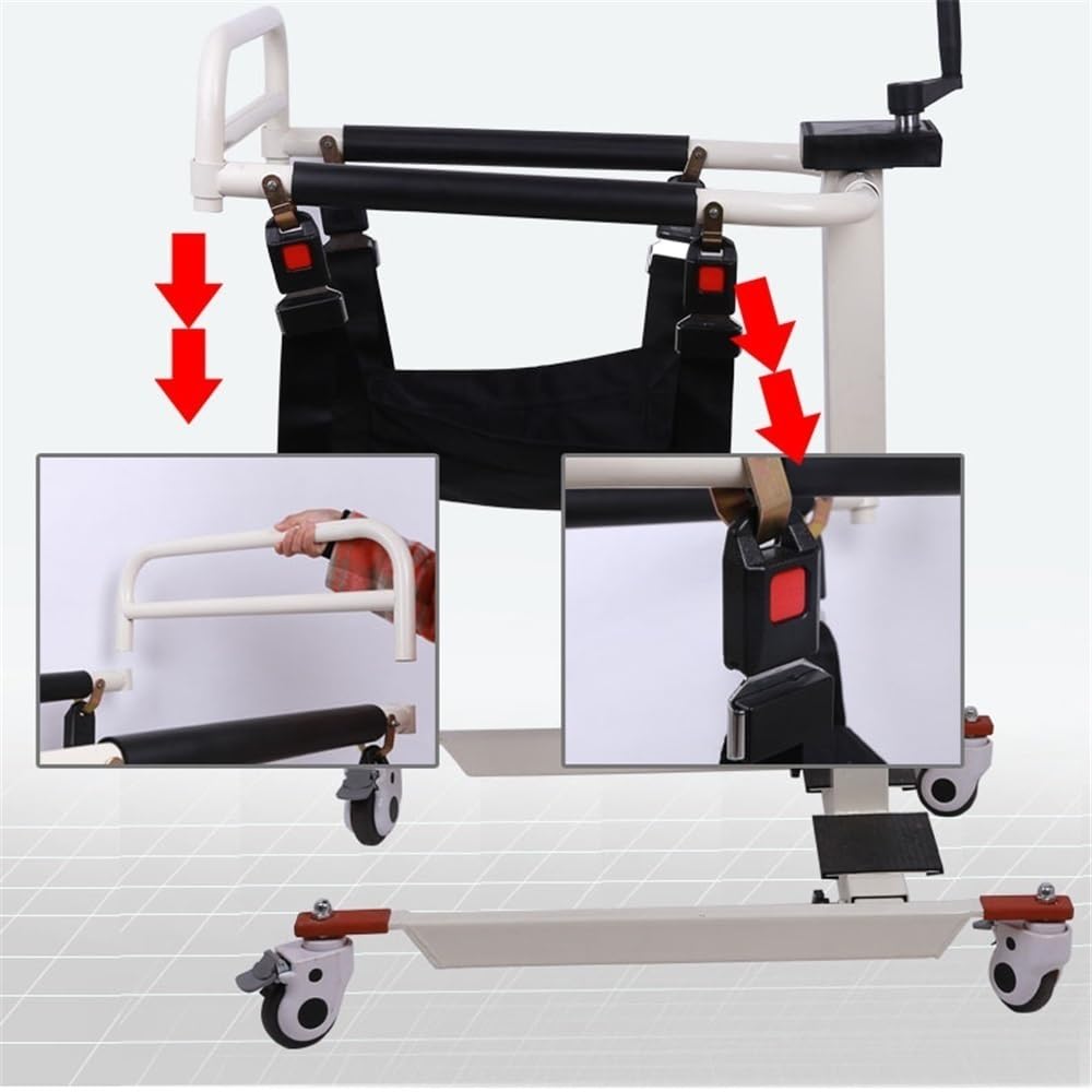 deambulatore Trasloco for Anziani Costretti a Letto, trasloco for disabili, Ascensore Multifunzionale, Sedia for sedersi, Toilette, Bagno ausili per la deambulazione per Anziani
