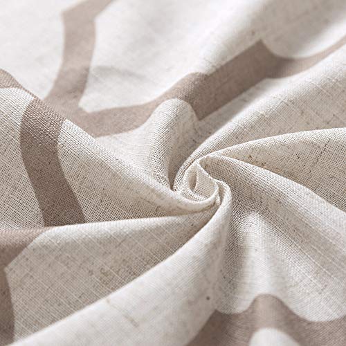 Jinchan Moroccan Tile Print Table Runner Farmhouse Linen Table Runners 72 Inches Long Coffee Table Decor For Dresser Geometric Trellis Printed Kitchen Dining Room 1 Panel 13X72 Inch Taupe On Beige #TOP5