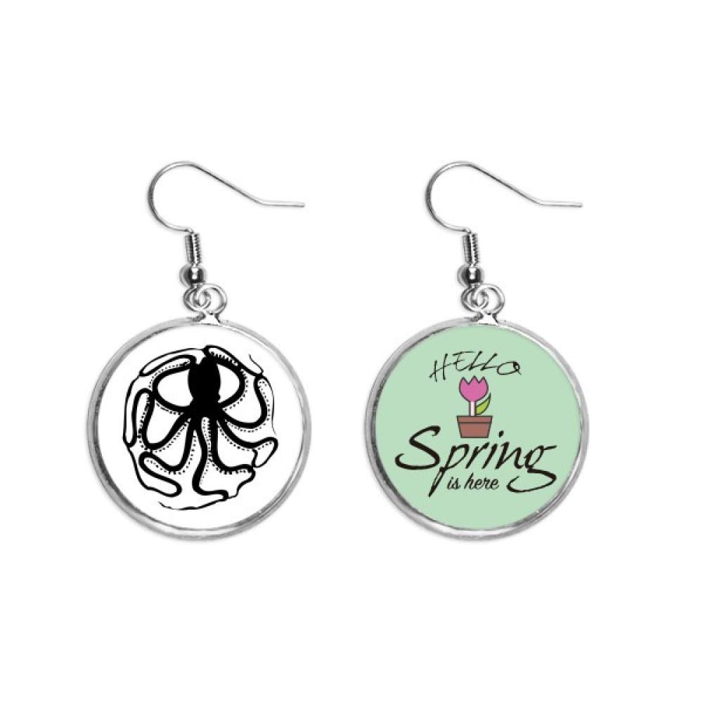 Pendientes de pulpo negro para tus paseos de primavera 5
