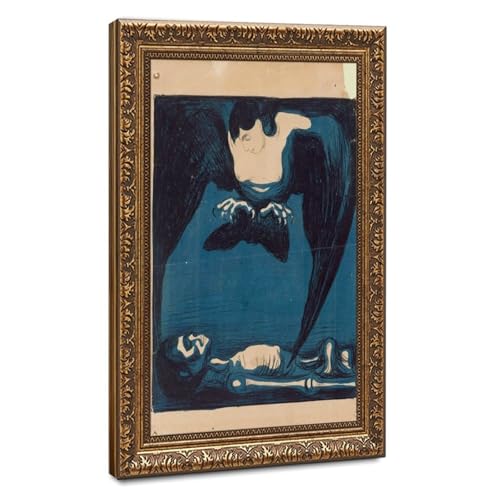 Edvard Munch Harpie impression papier mat poster deco salon 40x61