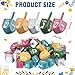 Cinnvoice 50 Pcs Wooden Hanukkah Dreidels Multicolor Dreidels Game Toy Hanukkah Party Supplies Chanukah Gift for Adult Family Friends