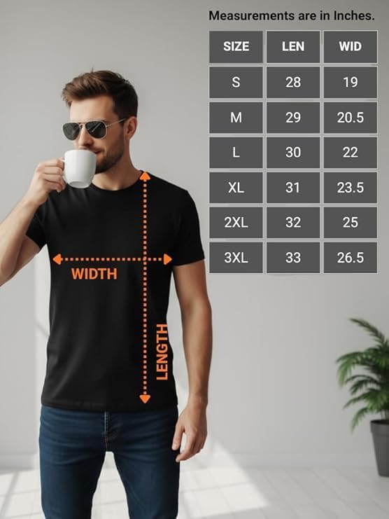 Men’s 100% Cotton T-Shirt, Crew Neck Soft Premium Regular Fit Tee, Plain Short Sleeve Comfort Fit Tees for Men - Image 7