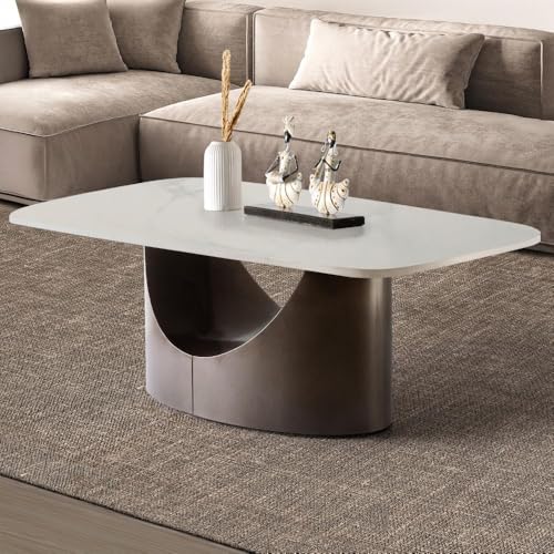 Image of Wakefit Center Table | 1 Yr Warranty | Coffee Table for Living Room Wooden, Tea Table for Living Room Wooden, Sofa Table, Free Installation from Brand, Modern Multi-Functional & Wobble-Free(Colmbian)