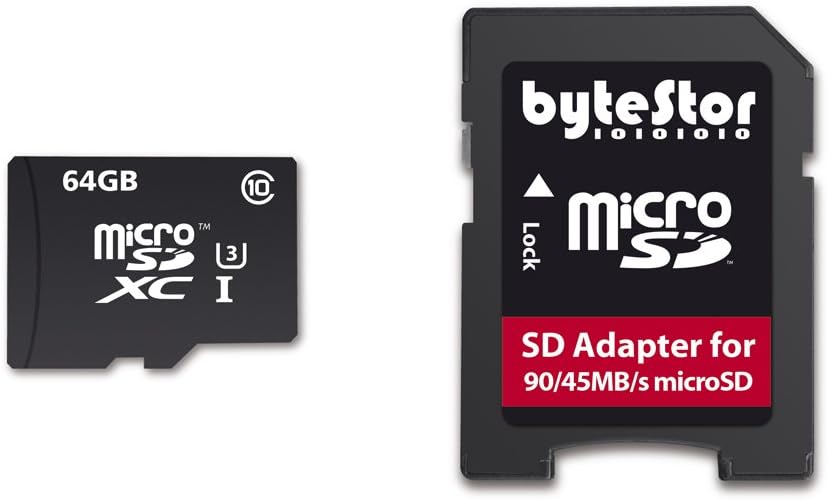 ByteStor 64 GB Action Cam Micro SD Memory Card