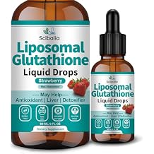 Liposomal Glutathione Supplement Liquid Drops, 5-in-1 Ultra Strength L-Glutathione 1750mg w. Milk Thistle Vitamin C NAC Alpha Lipoic Acid for Skin Whitening Liver Detox Antioxidant Immune Brain Health