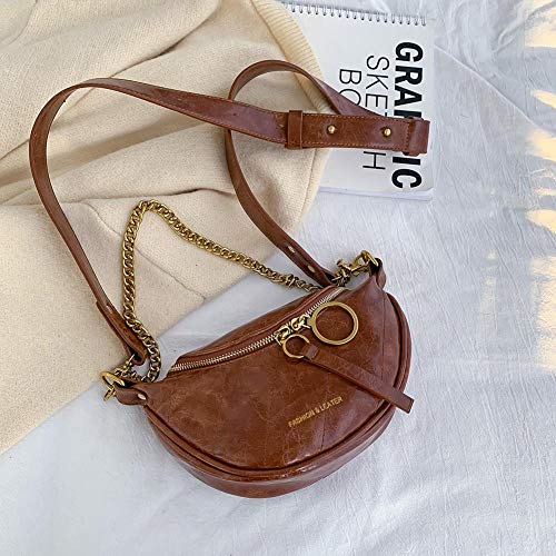 Luckystar-all star Bolso de Mensajero Femenino Bolso de Hombro de Cuero PU de Bolsillo de Hip Hop de Moda Cover