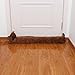 SANFERGE 36 Inch 3LB Heavy Duty Under Door Draft Stopper, Decorative Soundproof Door Draft Blocker, Energy Saving Draft Guard, Sharpei Coffee
