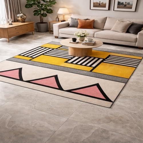 Alfombras de pelo corto que no resbalan para sala de estar 2