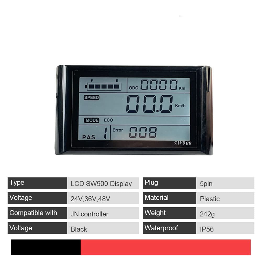 36V 48V 750W 1000W Brushless 30A Contrôleur Kit de frein d'accélérateur avec LED SW900 Affichage E-Bike Pièces