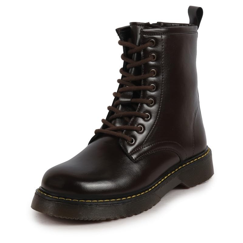 See full amazon price history chart for FAUSTO FST KI-2003 BROWN-41 Womens Brown Classic High Ankle 8-Eye Lace Up Casual Long Boots For Travelling|Trekking (8 UK) FAUSTO FST KI-2003 BROWN-41 Womens Brown Classic High Ankle 8-Eye Lace Up Casual Long Boots For Travelling|Trekking (8 UK) (B0D1TNSD8V) Amazon Price History, Amazon Price Tracker