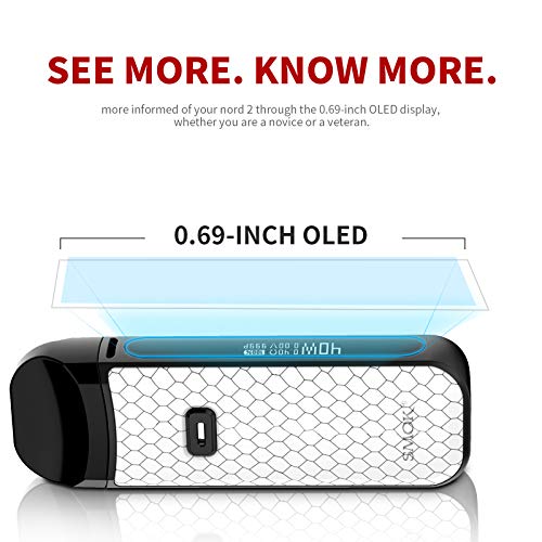 Genuine-SMOK-Nord-2-Vape-POD-E-Cigarette-Vape-Starter-Kit-40W-White-Corba-No-Nicotine