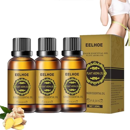 Lovilds, olio di zenzero per drenaggio linfatico, Lovilds Linphatic Drenage Ginger Oil, olio di zenzero per il drenaggio addominale, olio di zenzero sottile, per la pancia, drenaggio naturale, 30 ml