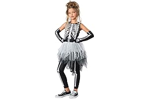 Seasons Halloween Girls Ghostly Skeleton Costume