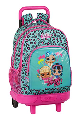 Safta 612047918 Mochila grande con ruedas carro  Trolley Lol