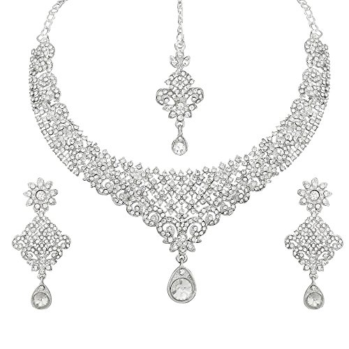 Atasi International American Diamond Style Crystals Necklace with...
