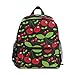 Produktbild Linomo Rot Kirsche Muster Rucksack Daypacks Schultertasche Büchertasche Laptop Reisen Vorschule Kleinkind Rucksäcke Kindergarten Schulrucksack für Kinder Mädchen Jungen