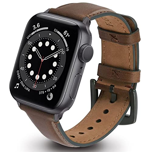 Apple Watch Series 3 42 Mm Correa Apple Watch para 44mm/45mm/42mm, GerbGorb Correa Genuino Cuero Compatible con Apple Watch Series 7/6/5/4/3, iWatch,...
