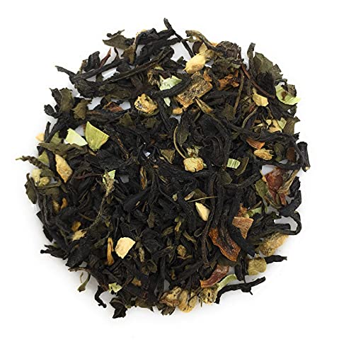 Image of Siyacha Tea Tulsi Basil Organic Masala Chai , 250 Grams , 100% Pure Herbal Blend , Fresh Assam Black Tea , Tulsi(Holy Basil) , Ginger , Cardamom , Cinnamon , Clove , Black Pepper , Nutmeg , Mace Blend , Loose Leaf Chai Patti , Healthy Wellness Range , Makes 125 Cups (approx)