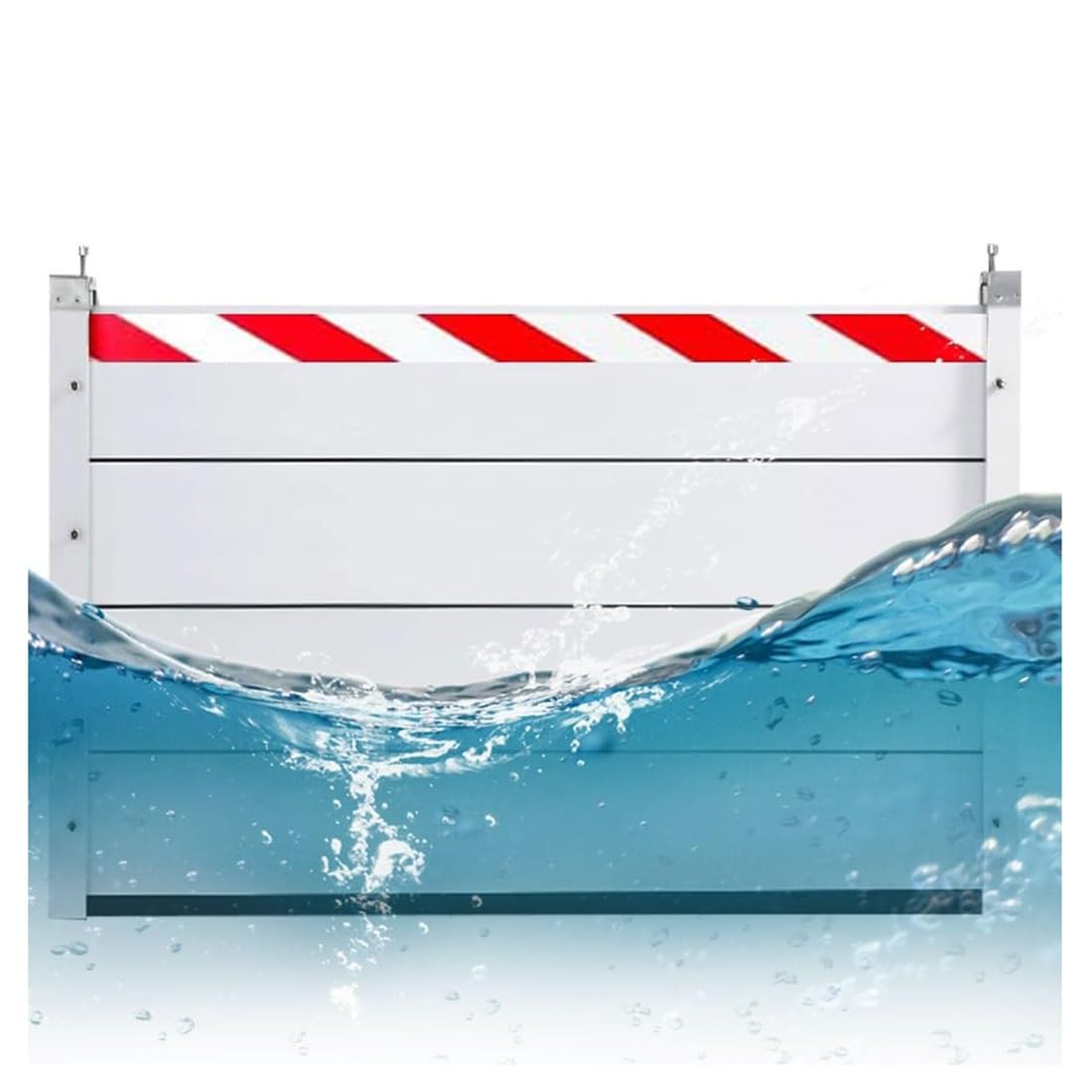 Barrera anti inundaciones temporal de 188x20cm con diseño deflector reutilizable