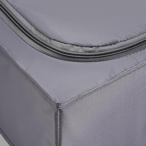 Organizador armario lavable y plegable TYEERS cajas textiles con tapa para ropa y sábanas pack de 4 8