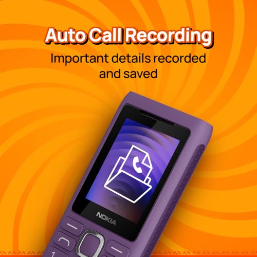 Image of Nokia 110 Power Keypad Phone |Dual SIM,Camera, Long Lasting Battery, Durable Design, Phone Talker, Wireless FM Radio, MP3 Player, MicroSD, 1-Year Replacement Guarantee | Purple
