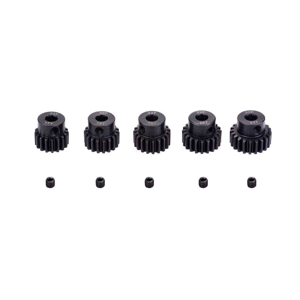Fasizi 5PCS 32DP 5mm 17T 18T 19T 20T 21T Motor Gear Combo Set for 1/8 RC Car Brushed Brushless Motor - Image 3