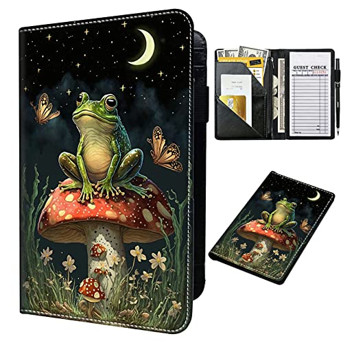 Livre de serveur pour serveuse Rossy en cuir synthétique avec fermeture éclair